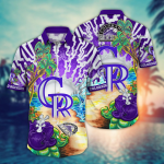 Colorado Rockies MLB Fan Flower Hawaii Shirt & Tshirt – Perfect Summer Football Gift!