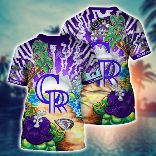 Colorado Rockies MLB Fan Flower Hawaii Shirt & Tshirt – Perfect Summer Football Gift!