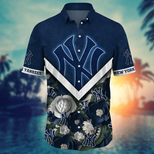 New York Yankees MLB Flower Hawaii Shirt & Tshirt: Custom Summer Football Gift for Fans