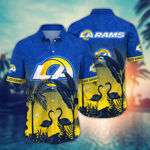 Los Angeles Rams NFL Flower Hawaii Shirt And Tshirt For Fans, Summer Football Shirts Gift