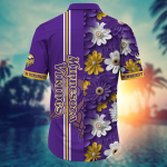 Minnesota Vikings NFL Flower Hawaii Shirt And Tshirt For Fans, Summer Football Shirts Gift