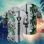Las Vegas Raiders NFL Flower Hawaii Shirt And Tshirt For Fans, Summer Football Shirts Gift