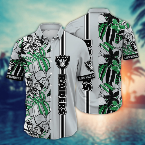 Las Vegas Raiders NFL Flower Hawaii Shirt And Tshirt For Fans, Summer Football Shirts Gift