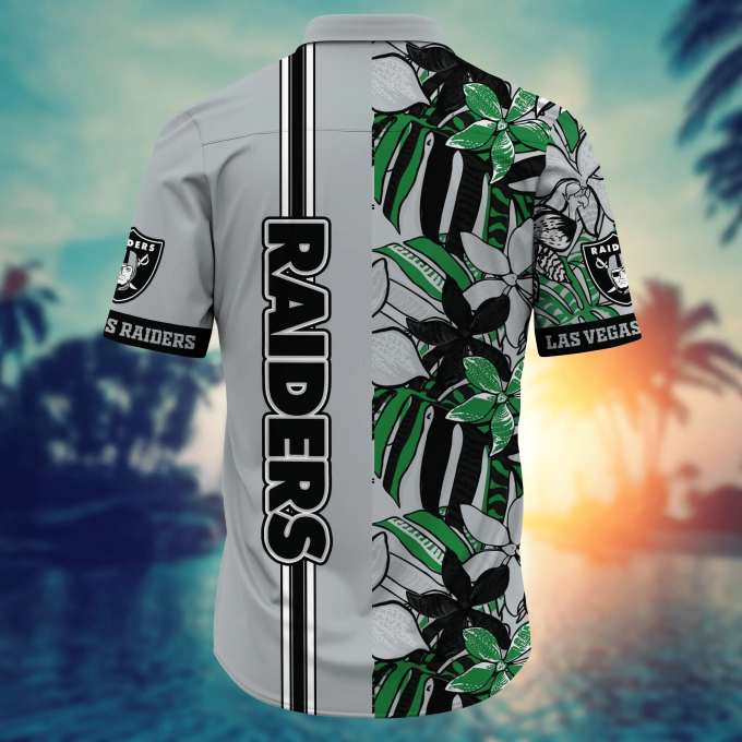 Las Vegas Raiders NFL Flower Hawaii Shirt And Tshirt For Fans, Summer Football Shirts Gift