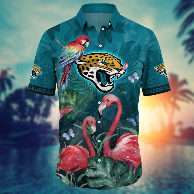Jacksonville Jaguars NFL Flower Hawaii Shirt And Tshirt For Fans, Summer Football Shirts Gift