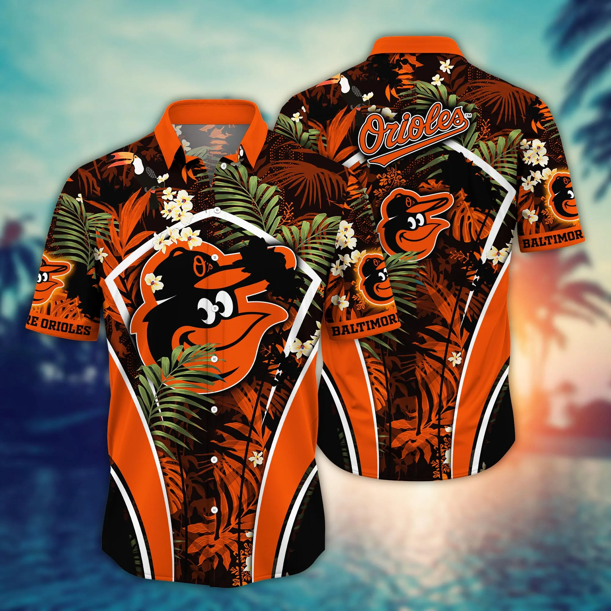 Baltimore Orioles MLB Flower Hawaii Shirt & Tshirt – Summer Football Fan Gift Baltimore Orioles MLB Flower Hawaii Shirt & Tshirt – Summer Football Fan Gift