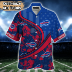 Buffalo Bills NFL US Flag Flower Hawaii Shirt And Tshirt For Fans, Custom Summer Football Shirts Gift Buffalo Bills NFL US Flag Flower Hawaii Shirt And Tshirt For Fans, Custom Summer Football Shirts Gift