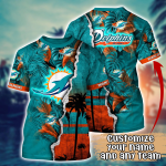 Miami Dolphins NFL Flower Hawaii Shirt And Tshirt For Fans, Custom Summer Football Shirts Gift