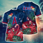 Los Angeles Angels MLB Flower Hawaii Shirt & Tshirt – Perfect Summer Gift for Fans!