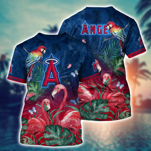 Los Angeles Angels MLB Flower Hawaii Shirt & Tshirt – Perfect Summer Gift for Fans!