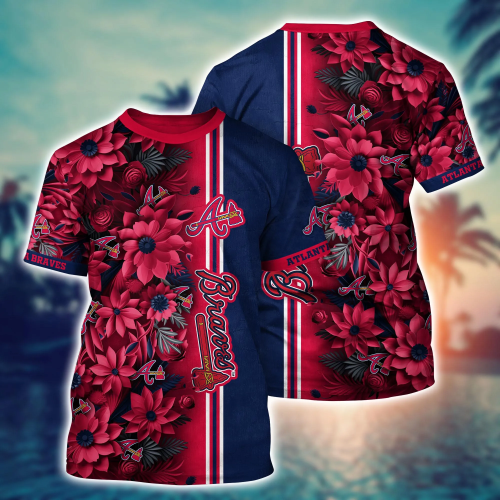 Atlanta Braves MLB Flower Hawaii Shirt & Tshirt – Custom Summer Football Shirts for Fans