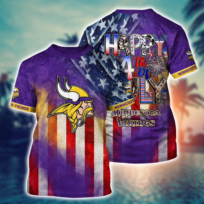 Minnesota Vikings NFL Hawaii Shirt Independence Day, Summer Shirts Gift
