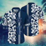 New York Yankees MLB Flower Hawaii Shirt & T-shirt Set – Summer Football Fan Gift
