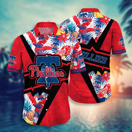 Philadelphia Phillies MLB Flower Hawaiian Shirt and T-shirt for Fans – Summer Football Shirts Gift
