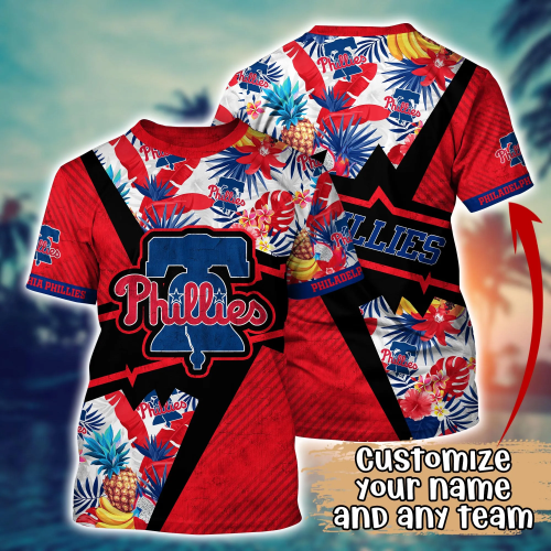 Philadelphia Phillies MLB Flower Hawaiian Shirt and T-shirt for Fans – Summer Football Shirts Gift