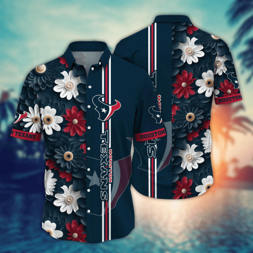 Houston Texans NFL Flower Hawaii Shirt And Tshirt For Fans, Summer Football Shirts Gift