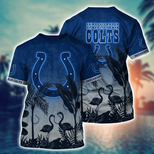 Indianapolis Colts NFL Flower Hawaii Shirt And Tshirt For Fans, Summer Football Shirts Gift