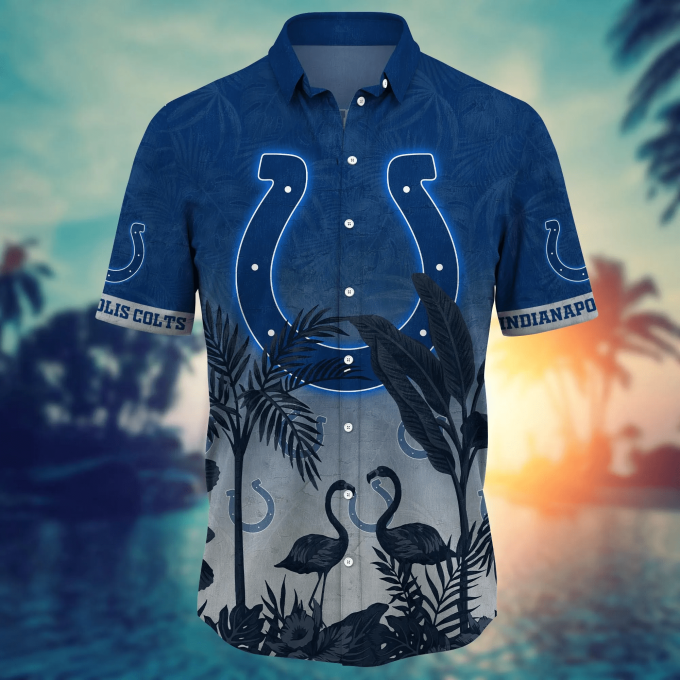 Indianapolis Colts NFL Flower Hawaii Shirt And Tshirt For Fans, Summer Football Shirts Gift