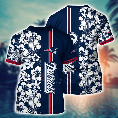 New England Patriots NFL Flower Hawaii Shirt And Tshirt For Fans, Summer Football Shirts Gift