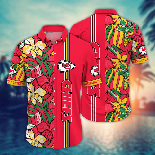 Kansas City Chiefs NFL Flower Hawaii Shirt And Tshirt For Fans, Summer Football Shirts Gift