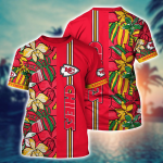 Kansas City Chiefs NFL Flower Hawaii Shirt And Tshirt For Fans, Summer Football Shirts Gift