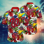Washington Nationals MLB Flower Hawaii Shirt & Tshirt: Summer Football Fan Gift