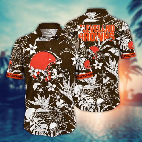 Cleveland Browns NFL Flower Hawaii Shirt And Tshirt For Fans, Summer Football Shirts Gift