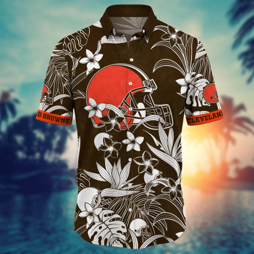 Cleveland Browns NFL Flower Hawaii Shirt And Tshirt For Fans, Summer Football Shirts Gift
