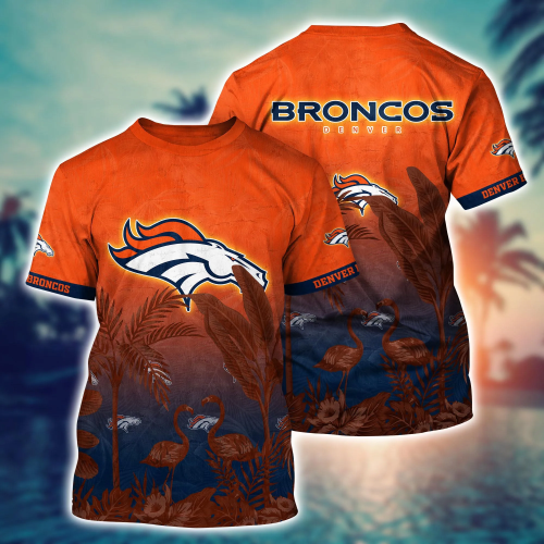 Denver Broncos NFL Flower Hawaii Shirt And Tshirt For Fans, Summer Football Shirts Gift