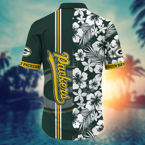 Green Bay Packers NFL Flower Hawaii Shirt And Tshirt For Fans, Summer Football Shirts Gift