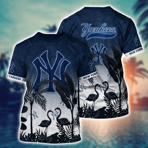 New York Yankees MLB Flower Hawaii Shirt and Tshirt: Summer Football Shirts Gift for Fans