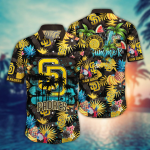 San Diego Padres Flower Hawaii Shirt & Tshirt: Summer Football Shirts Gift San Diego Padres Flower Hawaii Shirt & Tshirt: Summer Football Shirts Gift