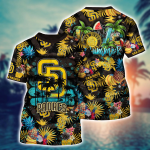 San Diego Padres Flower Hawaii Shirt & Tshirt: Summer Football Shirts Gift San Diego Padres Flower Hawaii Shirt & Tshirt: Summer Football Shirts Gift