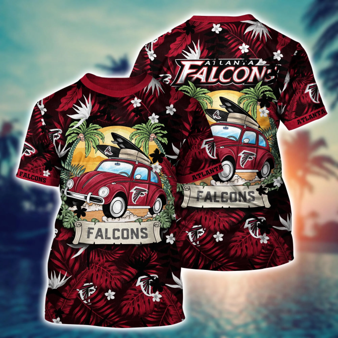 Atlanta Falcons NFL Flower Hawaii Shirt And Tshirt For Fans, Summer Football Shirts Gift