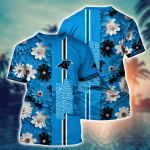 Carolina Panthers NFL Flower Hawaii Shirt And Tshirt For Fans, Summer Football Shirts Gift