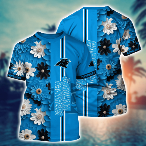 Carolina Panthers NFL Flower Hawaii Shirt And Tshirt For Fans, Summer Football Shirts Gift