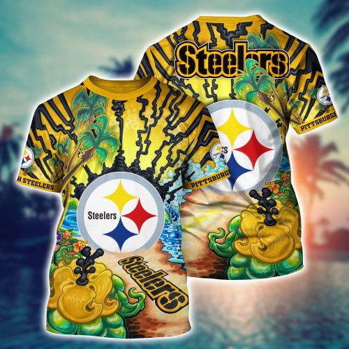 Pittsburgh Steelers NFL Flower Hawaii Shirt And Tshirt For Fans, Summer Football Shirts Gift
