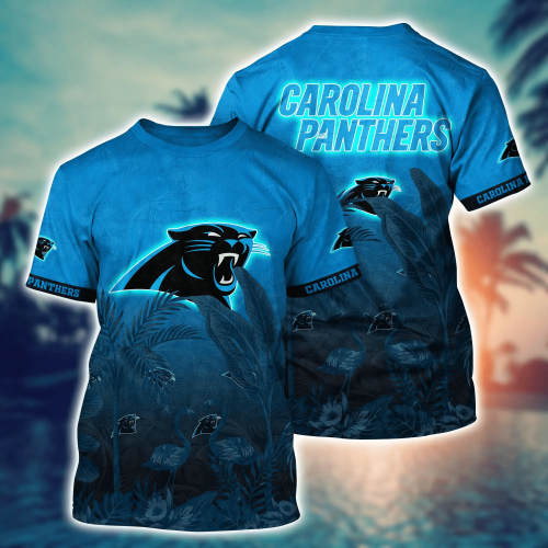 Carolina Panthers NFL Flower Hawaii Shirt And Tshirt For Fans, Summer Football Shirts Gift