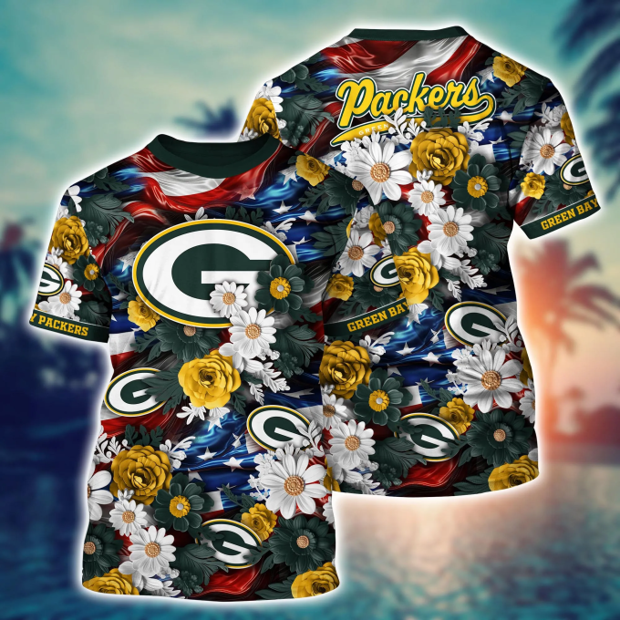 Green Bay Packers NFL Hawaii Shirt Independence Day, Summer Shirts Gift