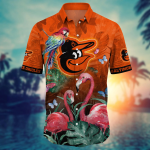 Baltimore Orioles MLB Flower Hawaiian Shirt & T-Shirt Set – Perfect Summer Football Gift
