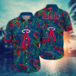 Los Angeles Angels MLB Flower Hawaiian Shirt & T-shirt – Perfect Summer Football Gift for Fans