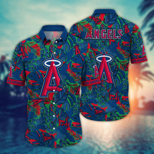 Los Angeles Angels MLB Flower Hawaiian Shirt & T-shirt – Perfect Summer Football Gift for Fans