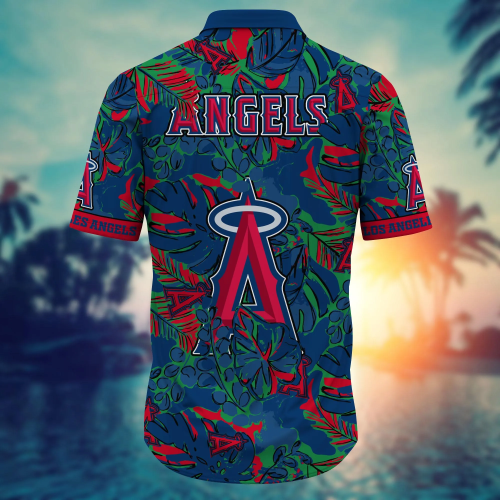 Los Angeles Angels MLB Flower Hawaiian Shirt & T-shirt – Perfect Summer Football Gift for Fans