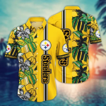Pittsburgh Steelers NFL Flower Hawaii Shirt And Tshirt For Fans, Summer Football Shirts Gift