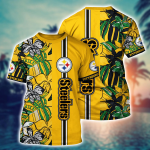 Pittsburgh Steelers NFL Flower Hawaii Shirt And Tshirt For Fans, Summer Football Shirts Gift