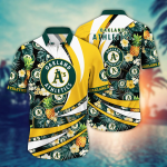 Oakland Athletics MLB Flower Hawaii Shirt & Tshirt – Summer Football Fans Gift Oakland Athletics MLB Flower Hawaii Shirt & Tshirt – Summer Football Fans Gift