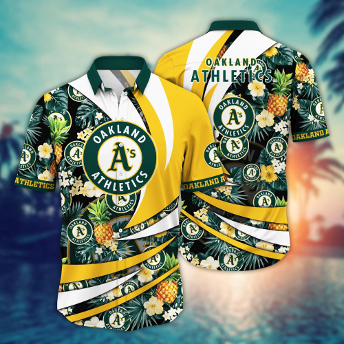 Oakland Athletics MLB Flower Hawaii Shirt & Tshirt - Summer Football Fans Gift