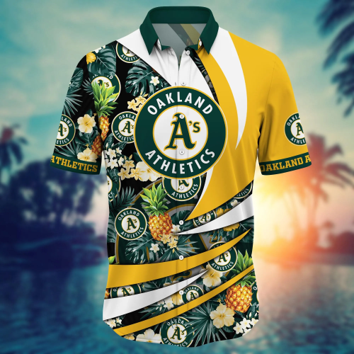 Oakland Athletics MLB Flower Hawaii Shirt & Tshirt – Summer Football Fans Gift