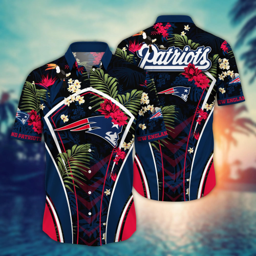 New England Patriots NFL Flower Hawaii Shirt And Tshirt For Fans, Summer Football Shirts Gift