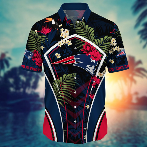 New England Patriots NFL Flower Hawaii Shirt And Tshirt For Fans, Summer Football Shirts Gift